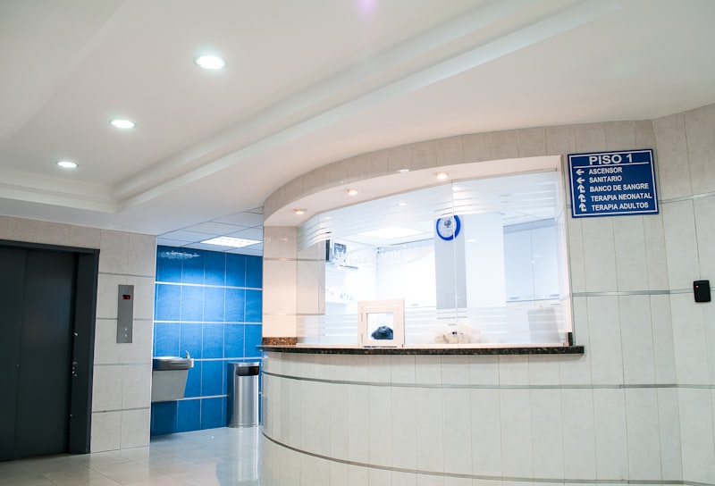 Hospital facility lobby